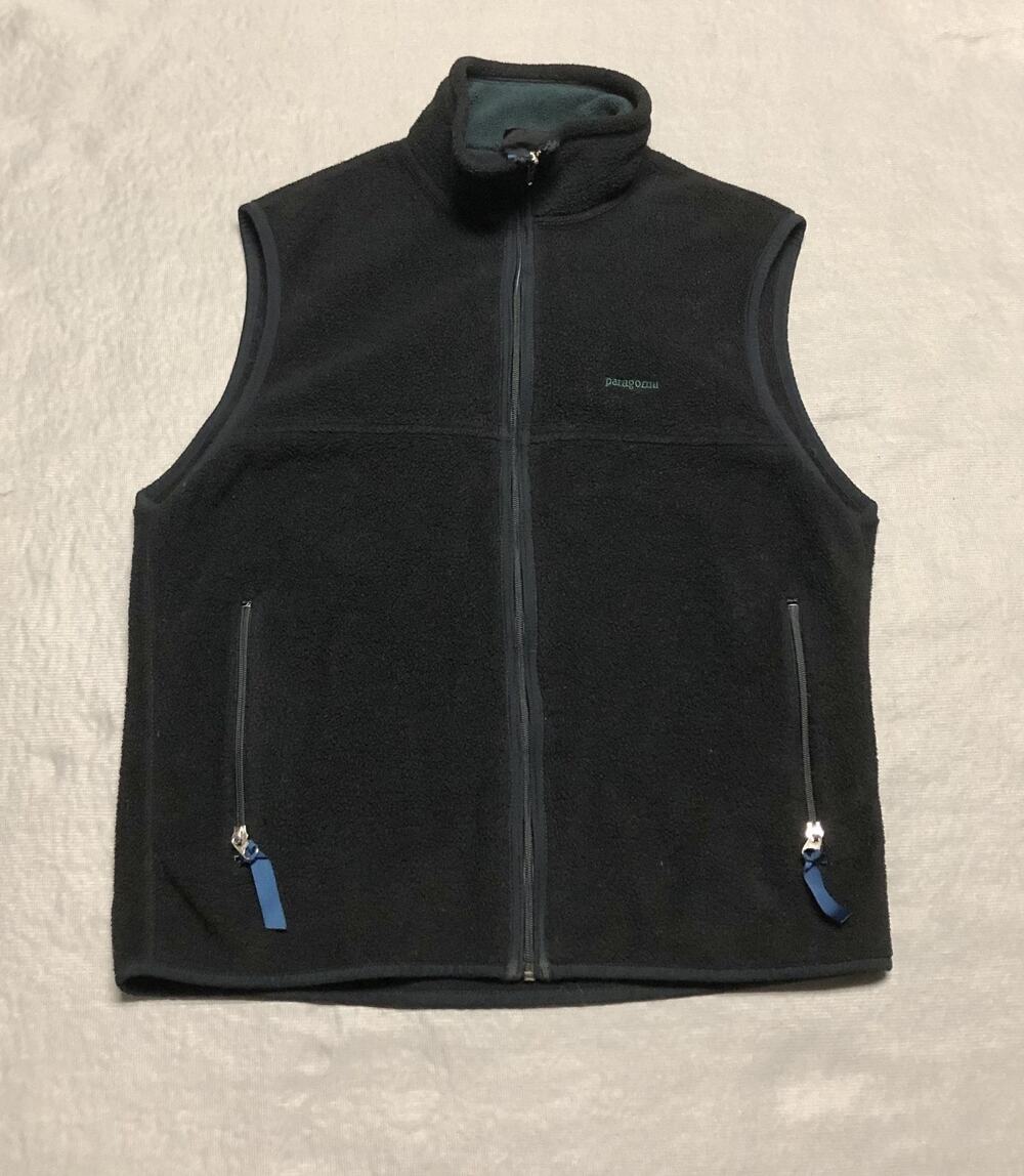 Vintage PATAGONIA Jacket Mens M Black Synchilla Better Sweater Fleece Vest USA